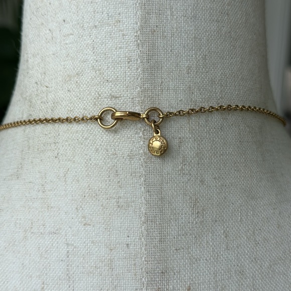 J. Crew gold tone disc Locket necklace. Comes with original dust bag. - Picture 7 of 9
